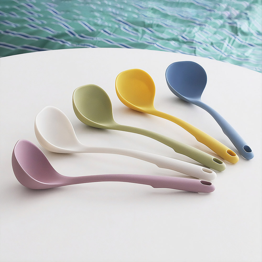 컬러핏 국산 실리콘 국자 대 5colors 조리도구 주방용품 - 상품 이미지