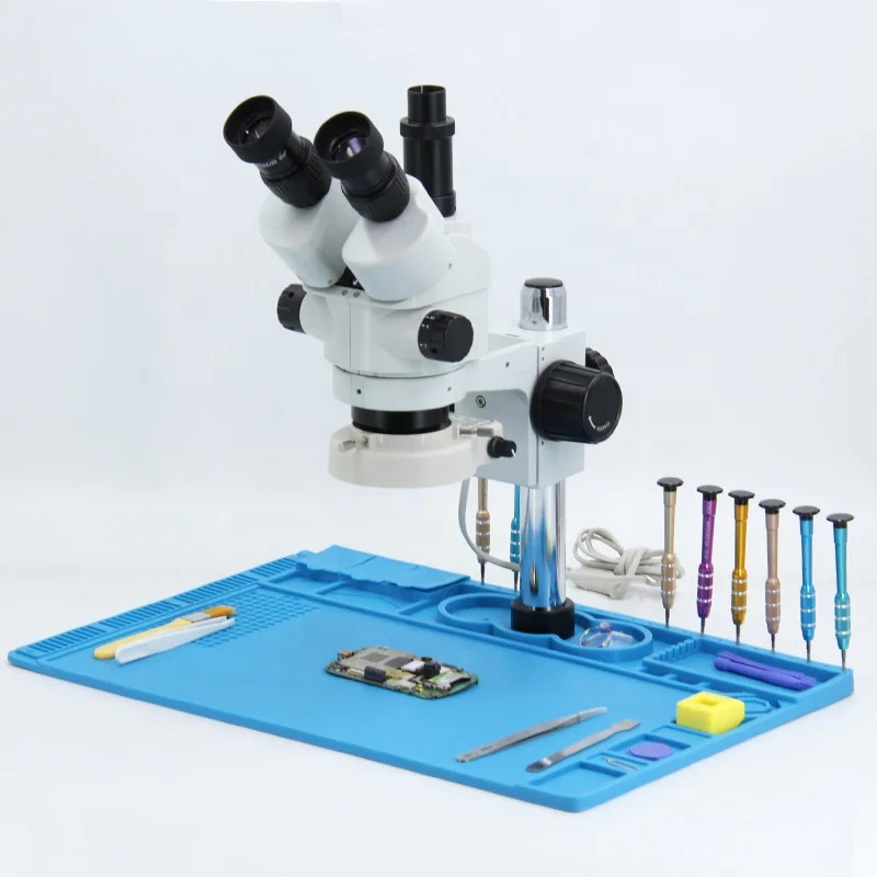 휴대 전화 수리 OPTO-EDU A23.3645N-R1H1 7X 45X 줌 스테레오 현미경
