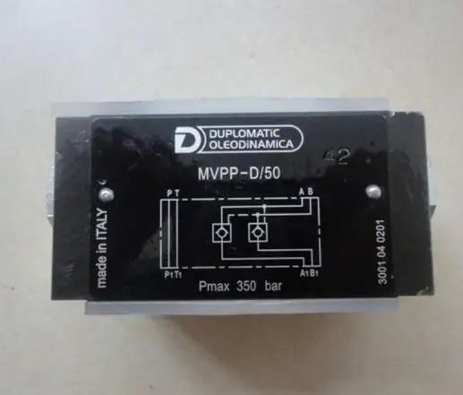 DUPLOMATIC 유압 밸브 체크밸브 이탈리아 Pmax 350 bar MVPP-SA/50 MVPP-SB/50 MVPP-D/50 스택