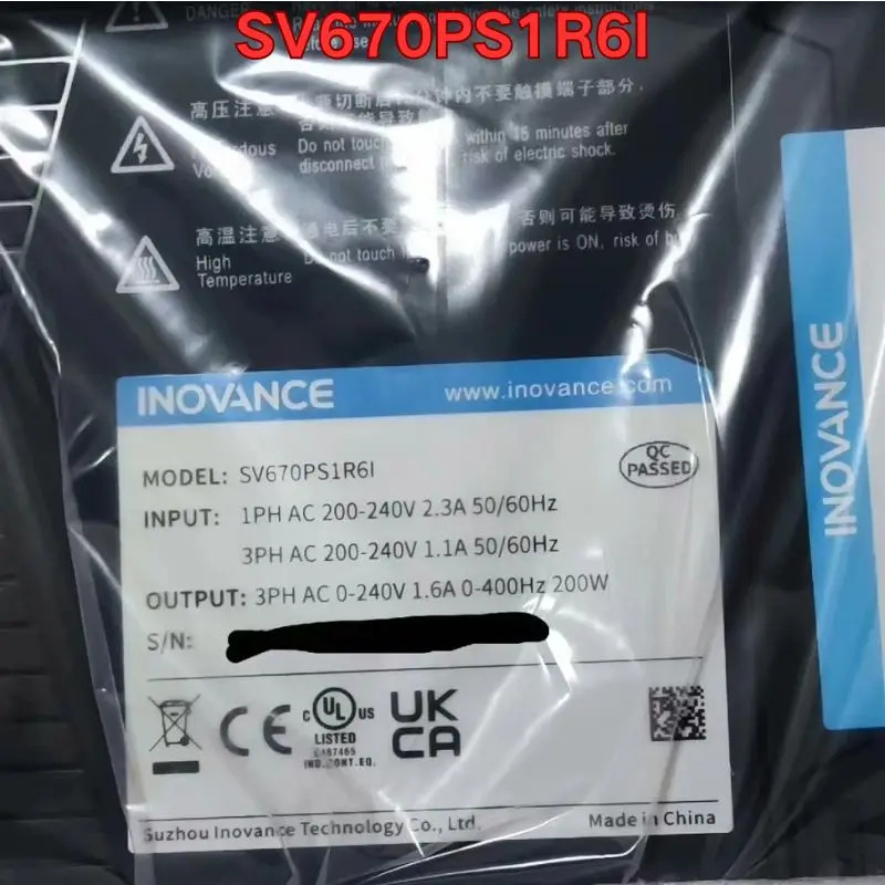 오리지널 서보 드라이브 SV670PS1R6I 신