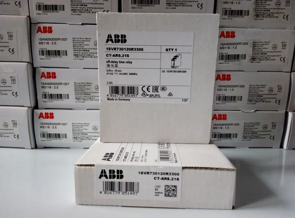 오리지널 ABB 타임 릴레이 CT-ARS.21S 24-240VAC/DC 0.05S-300H 신