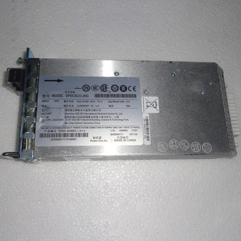 WS-C4948-S/E 시리즈 스위치리퍼되는 CISCO 전원공급장치PWR-C49-300DC-F