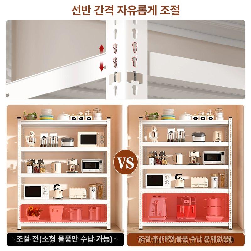 메탈 베란다선반 산업용 스피드랙 철제선반 렉 다용도 선반장 조립식선반 정리 주방 - 상세 이미지 3