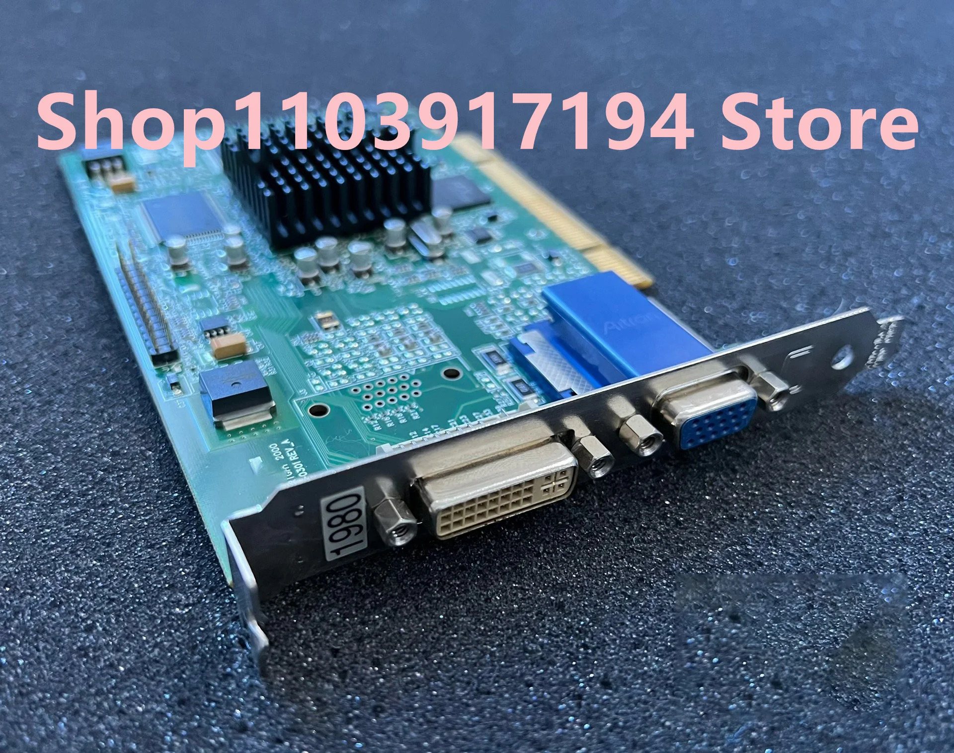 VGA-DVI 미니 컴퓨터 그래픽 카드 IBM 03N5855 1980 PCI 어댑터