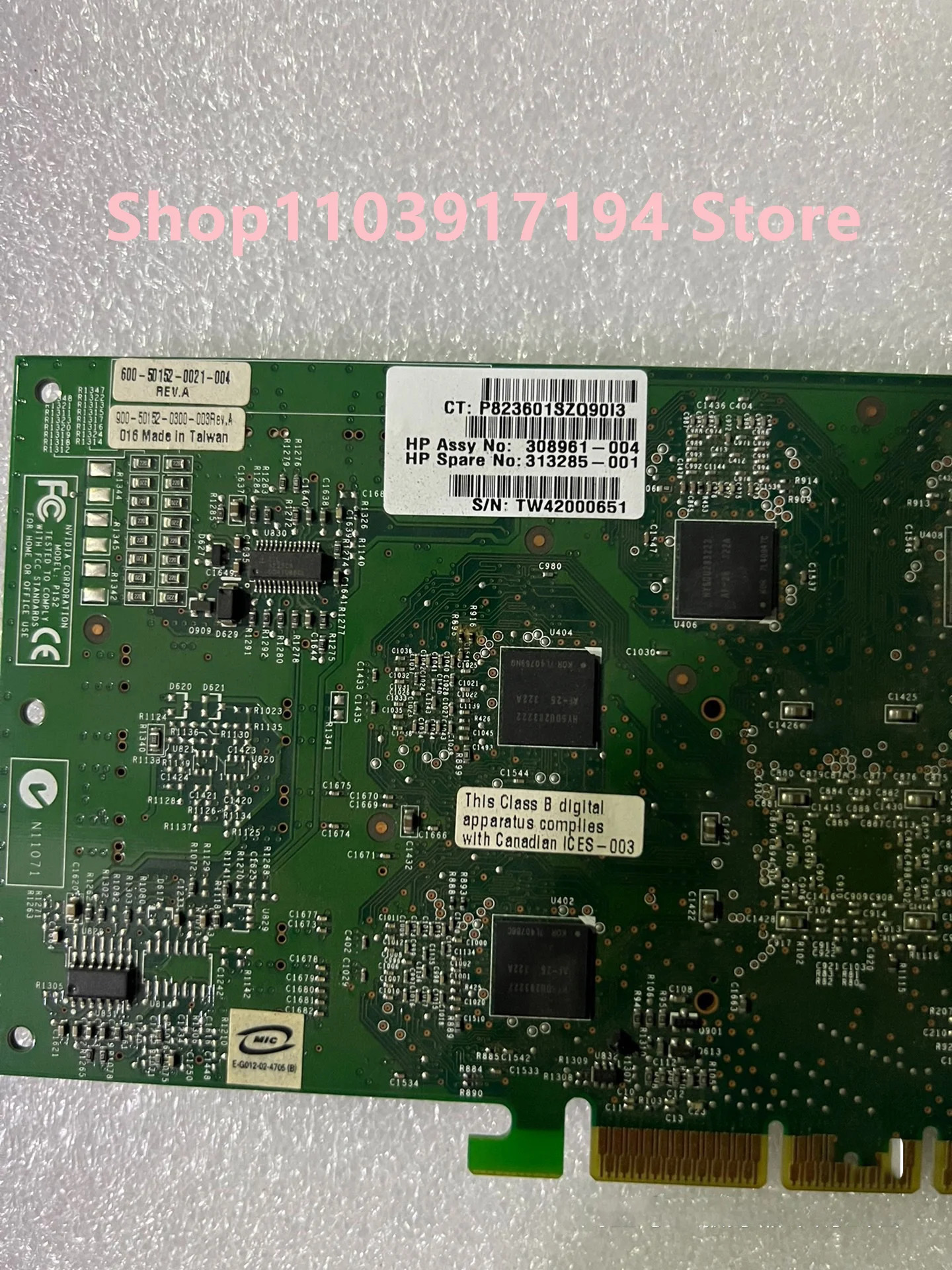hp호환 워크스테이션 디스플레이 카드 980XGL AGP 308961-004 313285-001 XW8000