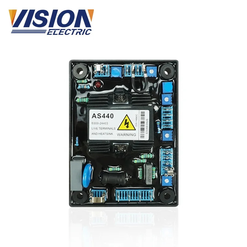 CE 인증 브러시리스 발전기 예비 부품 AS440 자동 전압 조정기 R AS 440 디젤 엔진 220v