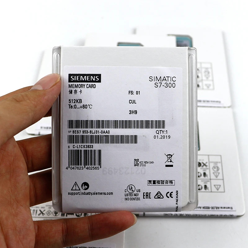S7-300 마이크로 메모리 카드 MMC 512KB 6ES7953 6ES7953-8LJ31-0AA0 포장 원본