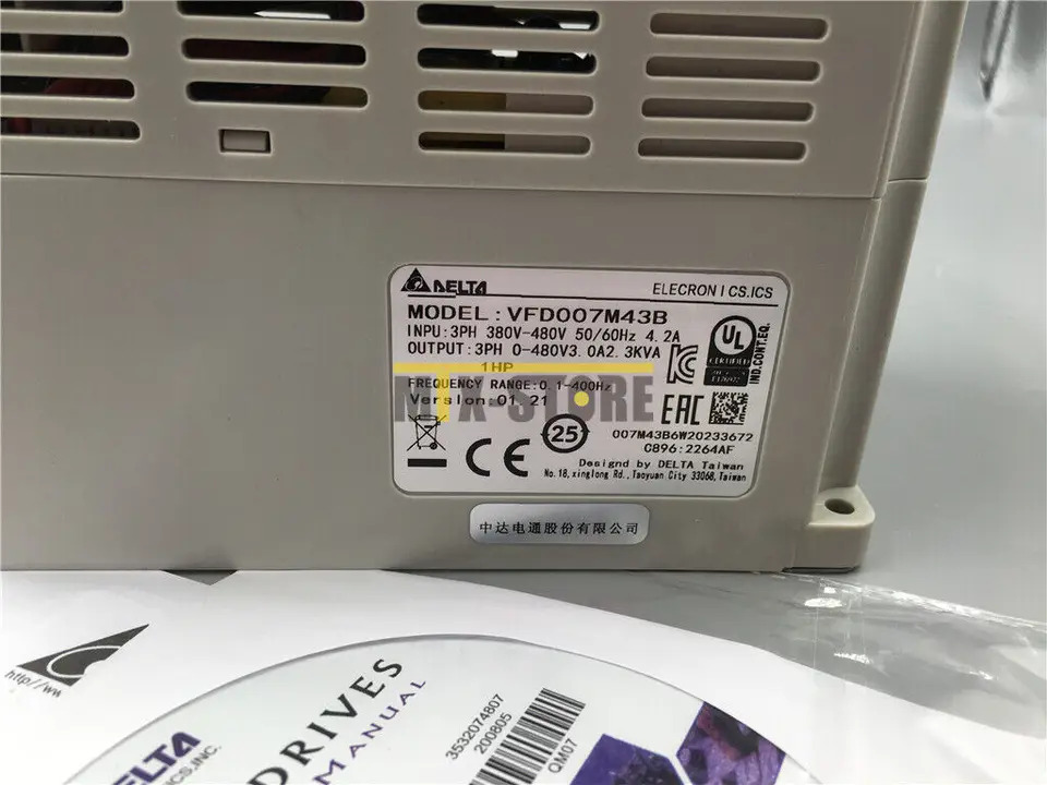 델타 인버터 VFD007M43B 0.75KW 460V 3상
