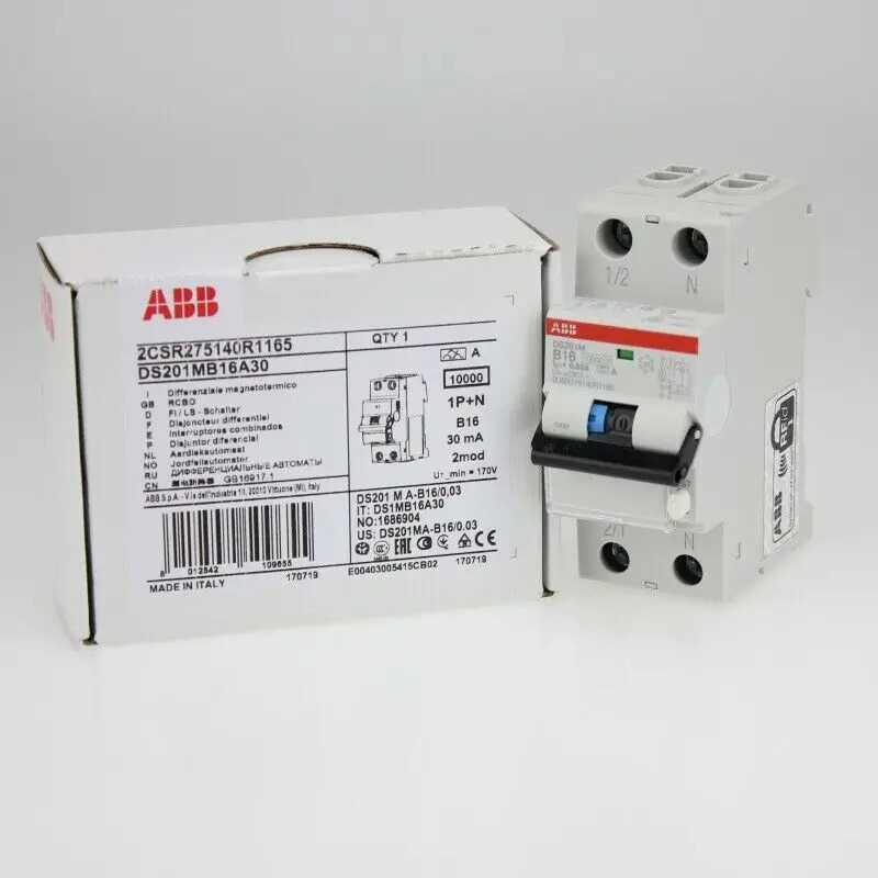 ABB 누출 방지 회로차단기 DS201MB10A30 DS201MB16A30 신