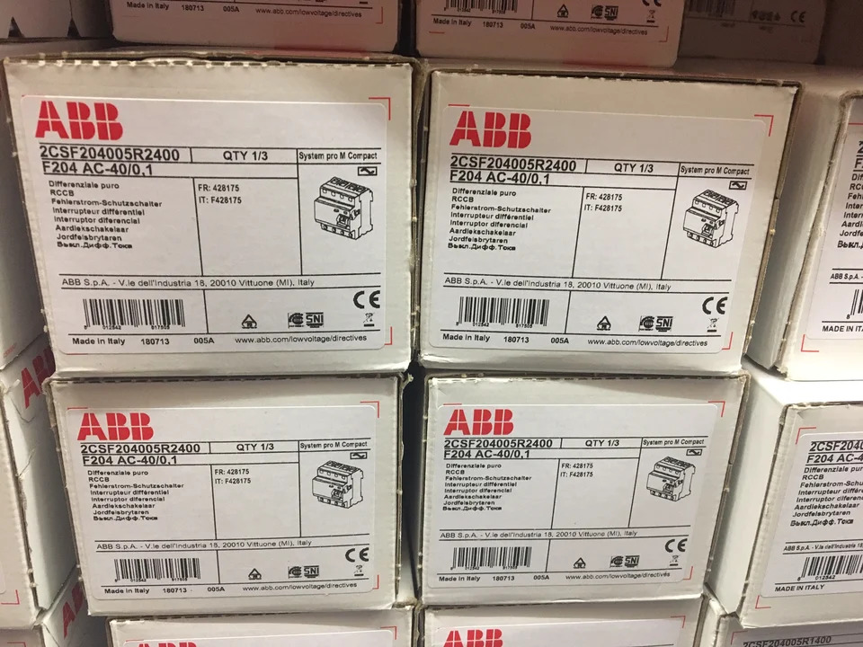 ABB 전자기 잔류 전류 보호대 이탈리아 F204AC-40/0.1 신