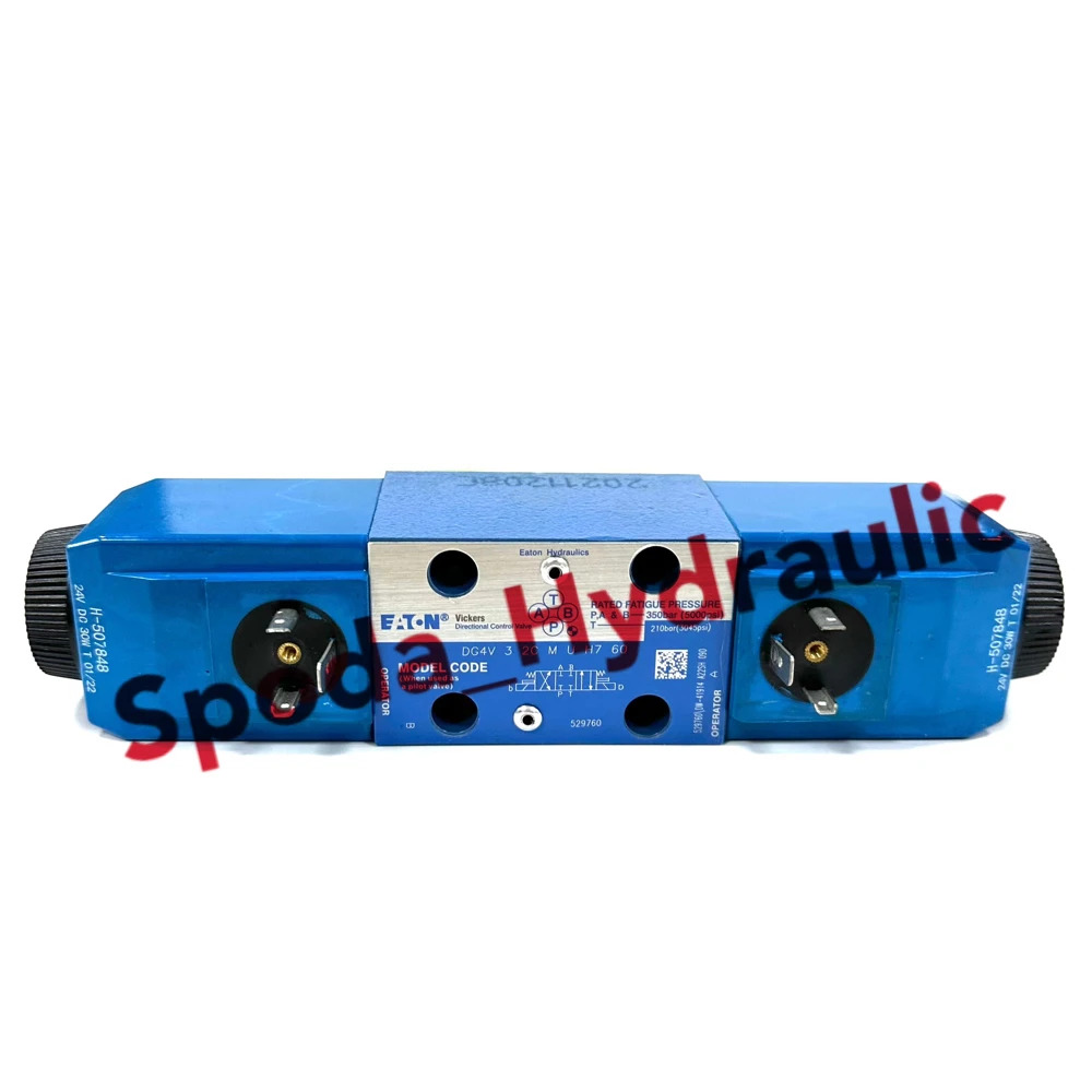 529760 Vickers 유압 솔레노이드 밸브 DG4V-3-2C-M-U-H7-60 DG4V32CMUH760