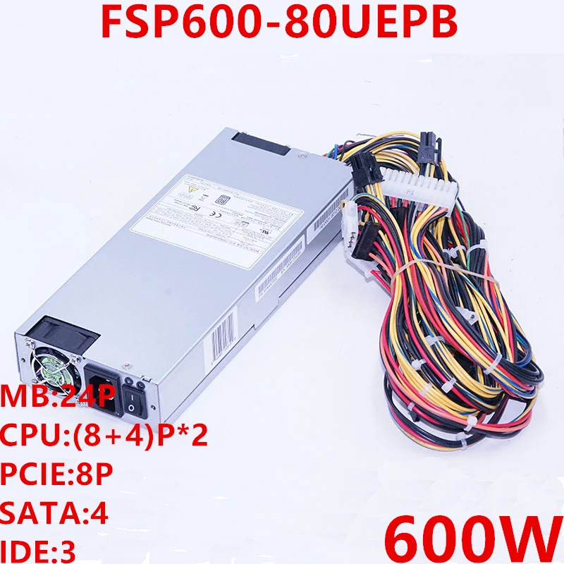 FSP 80 플러스오리지널 PSU 플래티넘 1U 600W 전원공급장치 FSP600-80UEPB 신