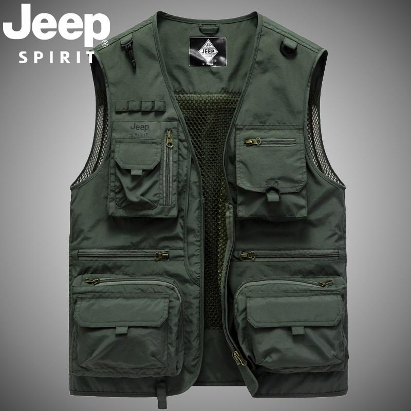 JEEP 다포켓수납 전문가용 낚시 조끼 바다 루어 갯바위 민물 - 상세 이미지 2