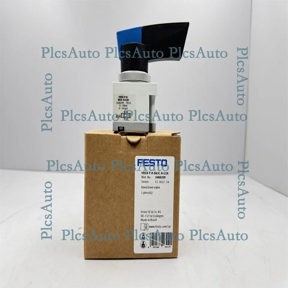 FESTO 핸드 레버 밸브 VHER-P-H-B43C-B-G18 3488209신