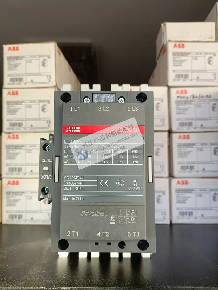 오리지널 ABB AC 접촉기 AX205-30-11-86 코일 전압 415-440VAC 60Hz 신
