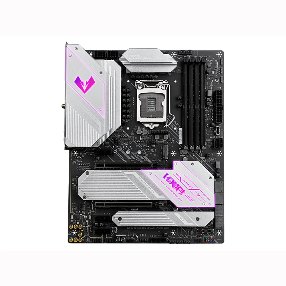 MAXSUN MS-iCraft Z590 WIFI 데스크탑 컴퓨터 지원 10/11 세대 코어 LGA1200 마더보드
