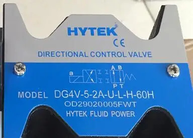 HYTEK 방향 제어 밸브 모델 DG4V-5-2A-U-L-H-60H DG4V-5-0A-U DG4V-5-2BL-U-L-H-60H DG4V-5-2C-FW-B-60H DG4V-5-6C