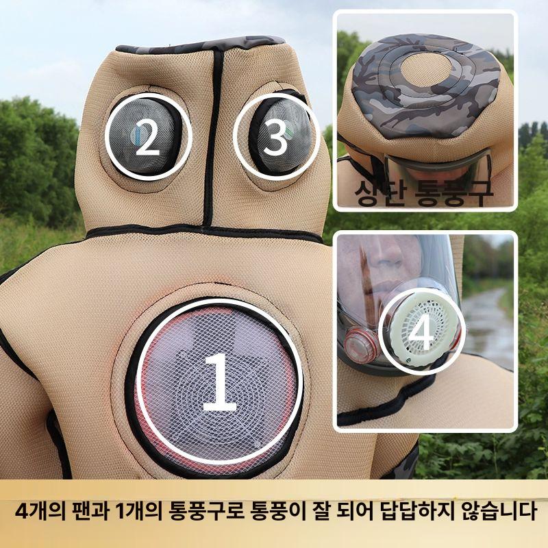 보호 복 통풍 베일 방충옷 전문 벌초 양봉옷 벌옷 장갑 장비 양봉가 - 상세 이미지 4
