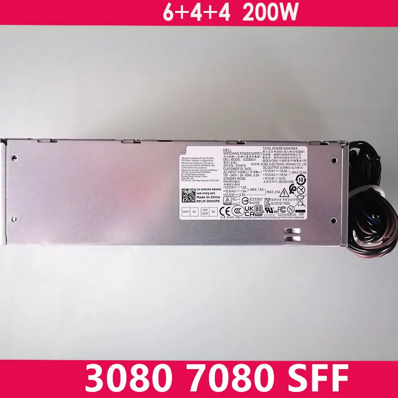 델 7080 SFF 6 핀 200W 전원공급장치 0KMJP5 0664DM 0HJ34C 664DM HJ34C AC200EBS-01 PCK015 0R4T90 05TVM PSU 신