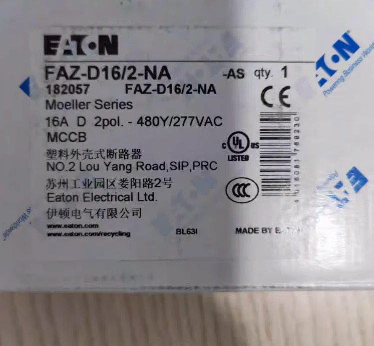 EATON 회로차단기 FAZ-D16 2-NA 신