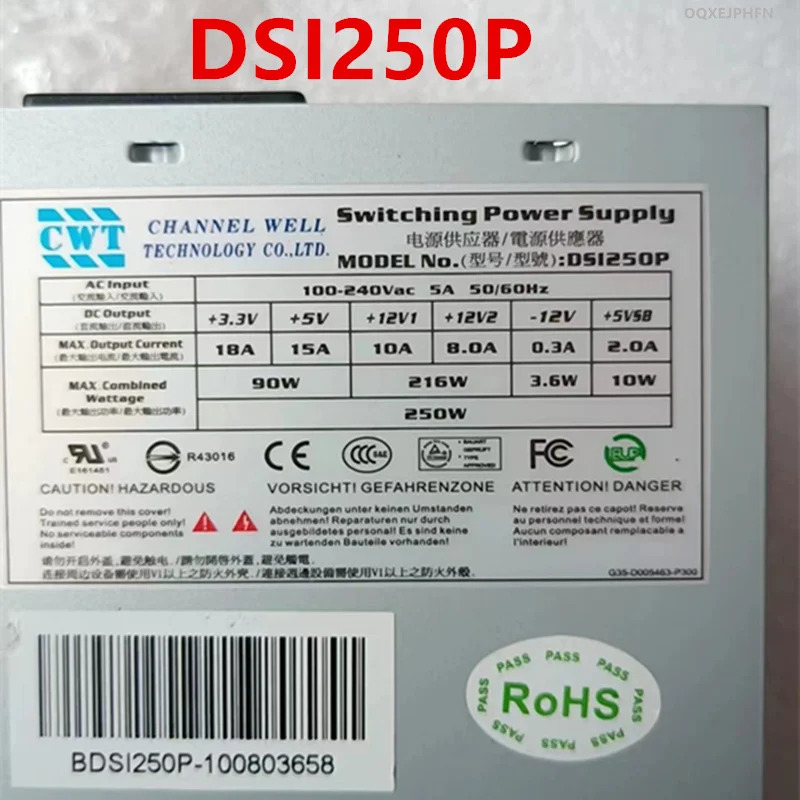 CWT 250W 전원공급장치 DSI250P MT-250새 원본 PSU
