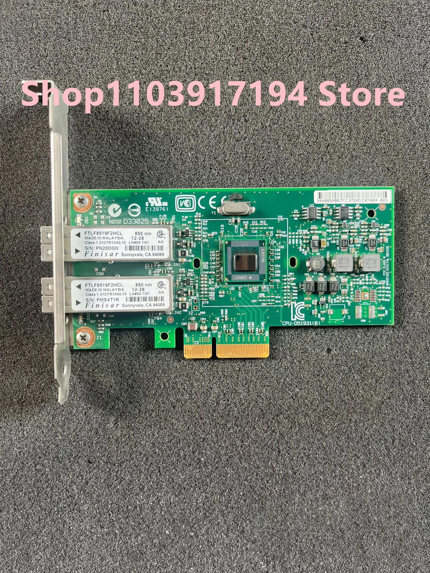 듀얼 포트 기가비트 광섬유 네트워크 카드 IBM 5768 9402PF 46k6602 00E0837