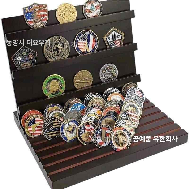 코인 받침대 스탠드형 투명 수집 컬렉션 보관 기념주화 메달 케이스 홀더 - 상세 이미지 4