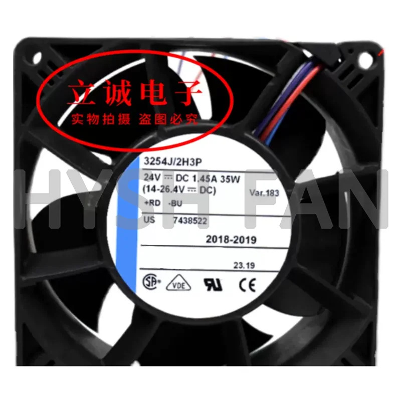 PWM 냉각팬 3254J 2H3P 3254JH DC24V 35W 9038 4 선