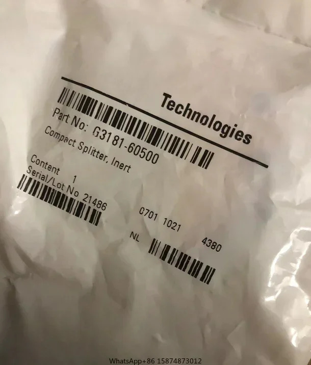 애질런트 G3181-60500 션트 플로우 유닛컴팩트 스플리터 비활성