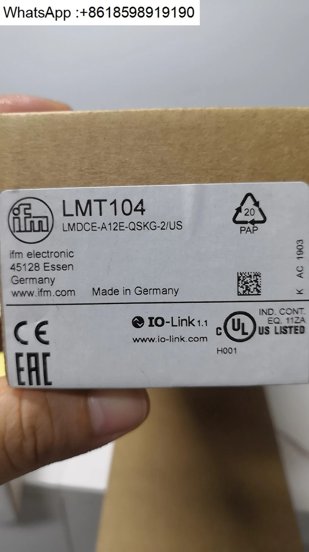 IFM Ifm LMT100/LMT110/LMT121 LMT102 LMT01A