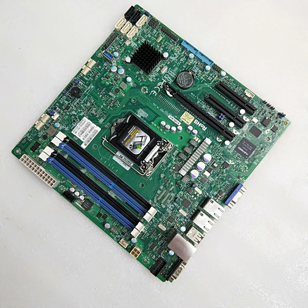 마더보드 E3-1200 v3/v4 대 Supermicro X10SLM-F코어 i3 LGA1150 DDR3 4 USB 3.0헤더를 통A 21 1개