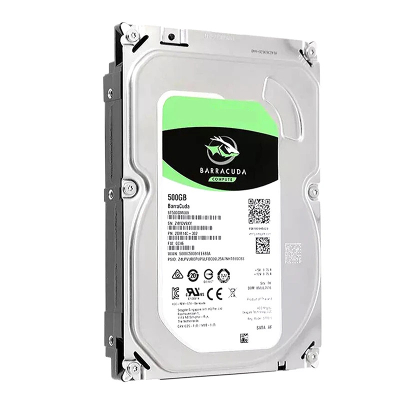 씨게이트 BarraCuda오리지널 HDD 500GB 3.5 인치 SATA 6 Gb/s 32MB 7.2K 내장 하드 데스크탑 ST500DM009 신
