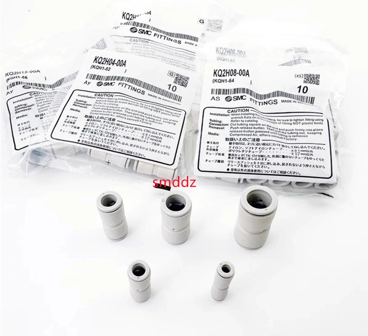 10pcs/KQ2H04 시리즈 KQ2H04-00A KQ2H06-00A KQ2H08-00A KQ2H10-00A KQ2H12-00A KQ2H16-00A KQ2H04-06A