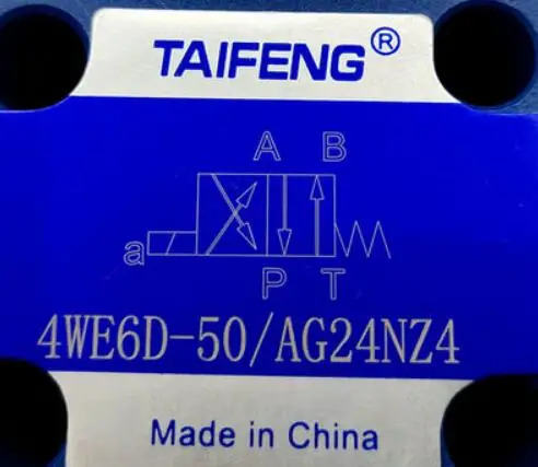TAIFENG 유압 방향 제어 밸브 4WE6EA-50 AG24NZ5L 4WE6D-50 AW220-50NZL 4WE6LF-50 AW220NZ5L