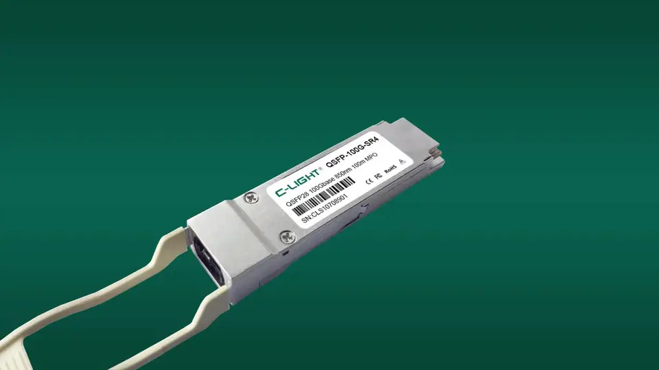 C-라이트 QSFP-100G-SR4-S 호환 100GBASE-SR4 QSFP28 850nm 100m DOM 트랜시버 모듈