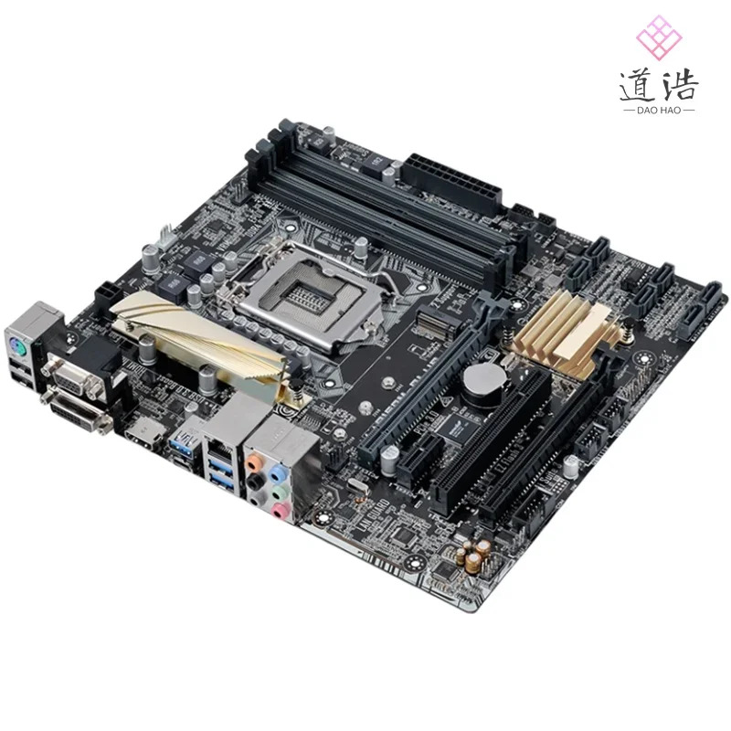 B150M-PLUS 마더보드64GB HDMI PCI-E3.0 M.2 LGA 1151 DDR4 마이크로 B150 메인보드 완전 작동 리퍼