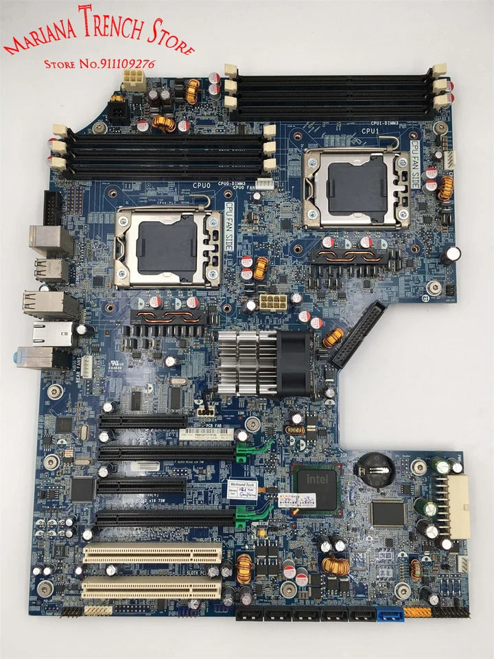 PC 마더보드 hp호환 Z600 타워 461439-001 460840-002 55XX CPU