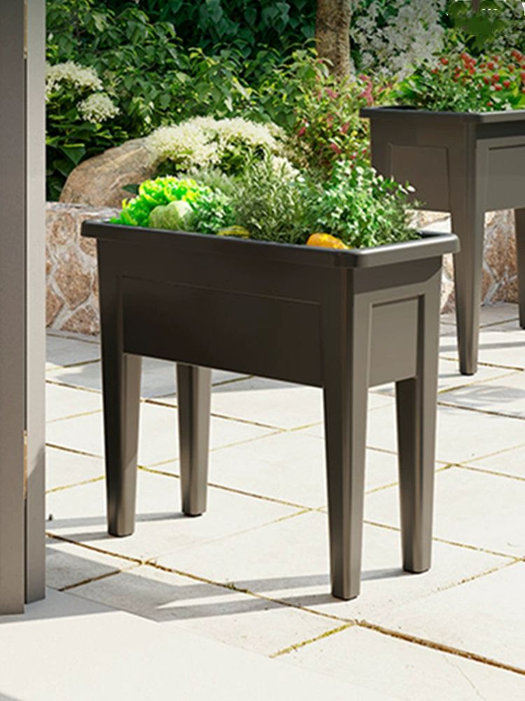 직사각형 대형화분 카페 텃밭 야외 화단 정원 박스 분갈이 로비 꽃 식물 - 상품 이미지