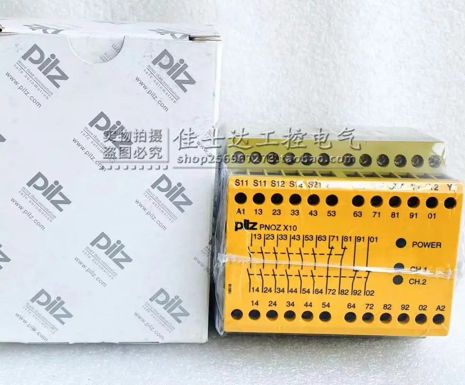 774709 오리지널 Pilz PILZ 안전 릴레이 PNOZ X10 24VDC 포장