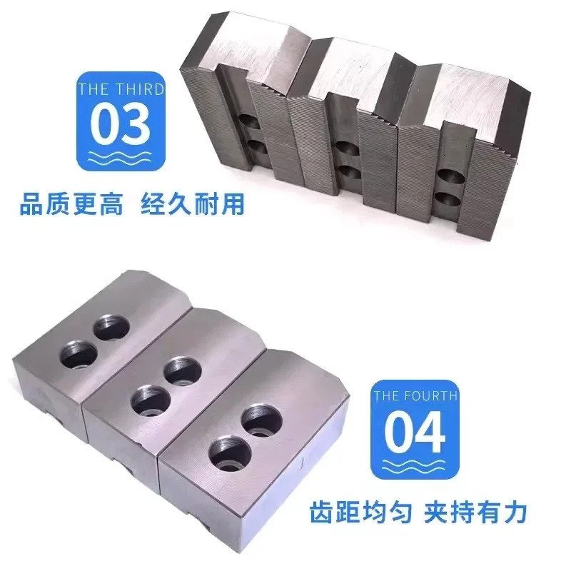 유압식 확장척 상승 CNC 두꺼운 3개발톱 비표준 발톱 6인치 8인치 10인치