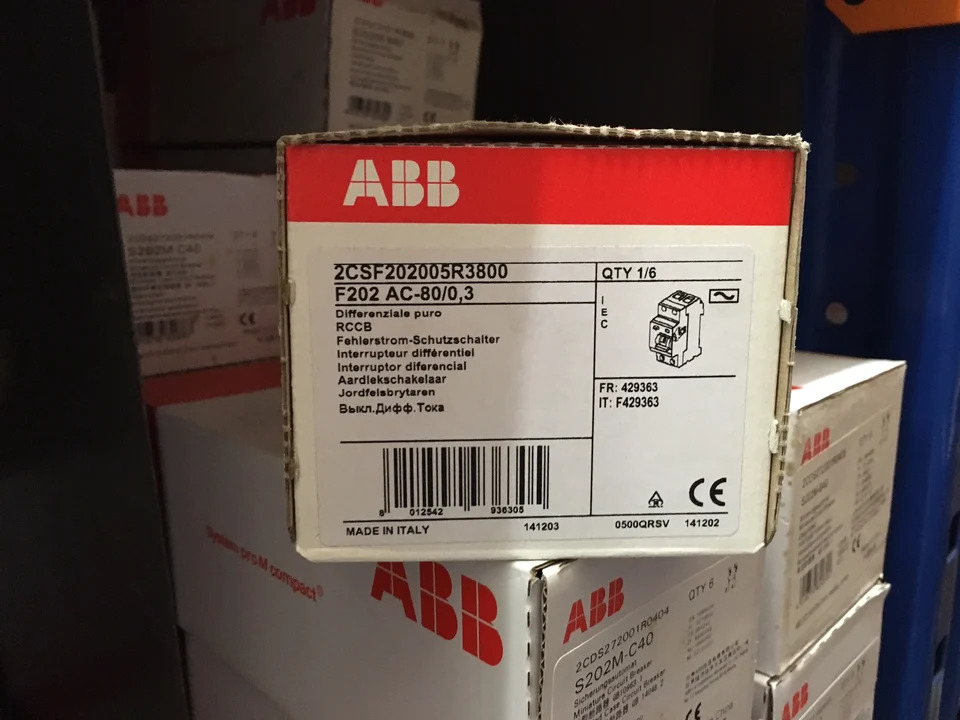ABB 누출 보호대 F202 AC-80/0.3 신