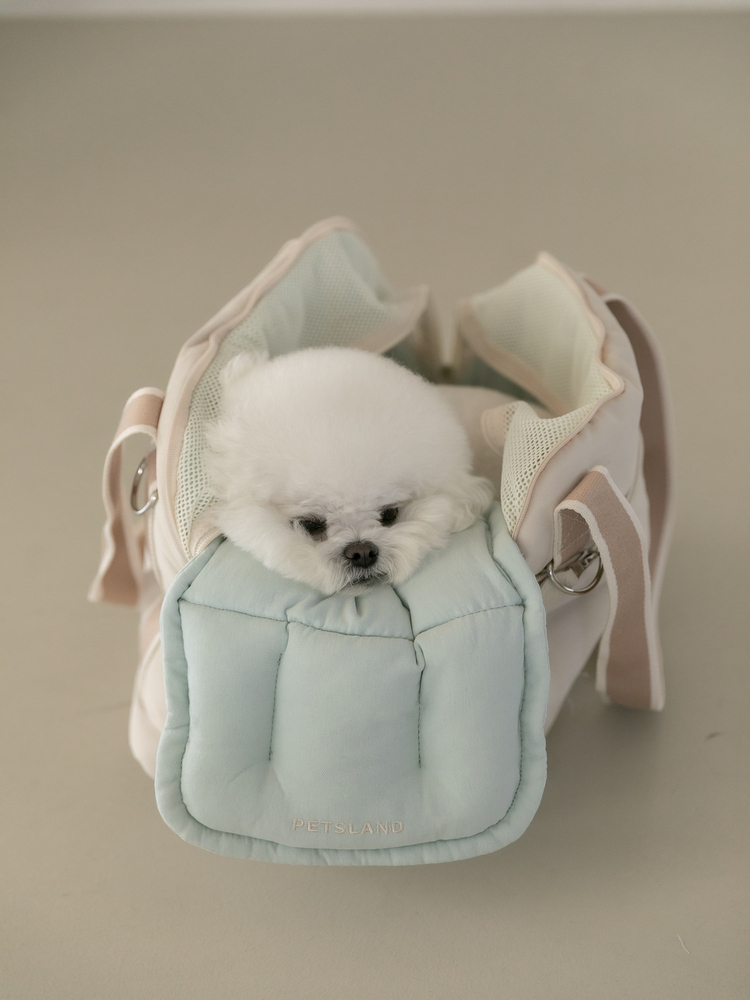 강아지 슬링백 이동 가방 애견 반려견 소형견 포밍베딩백M - 상품 이미지