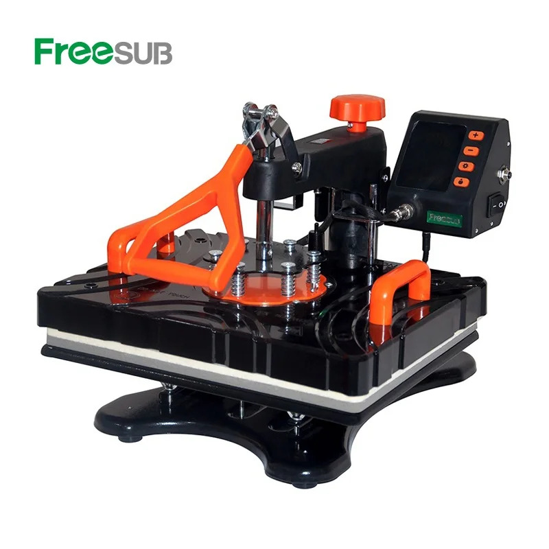 FreeSUB 5 in 1 콤보 열 프레스 기계 머그컵 승화 티셔츠 인쇄기계 P8100-5