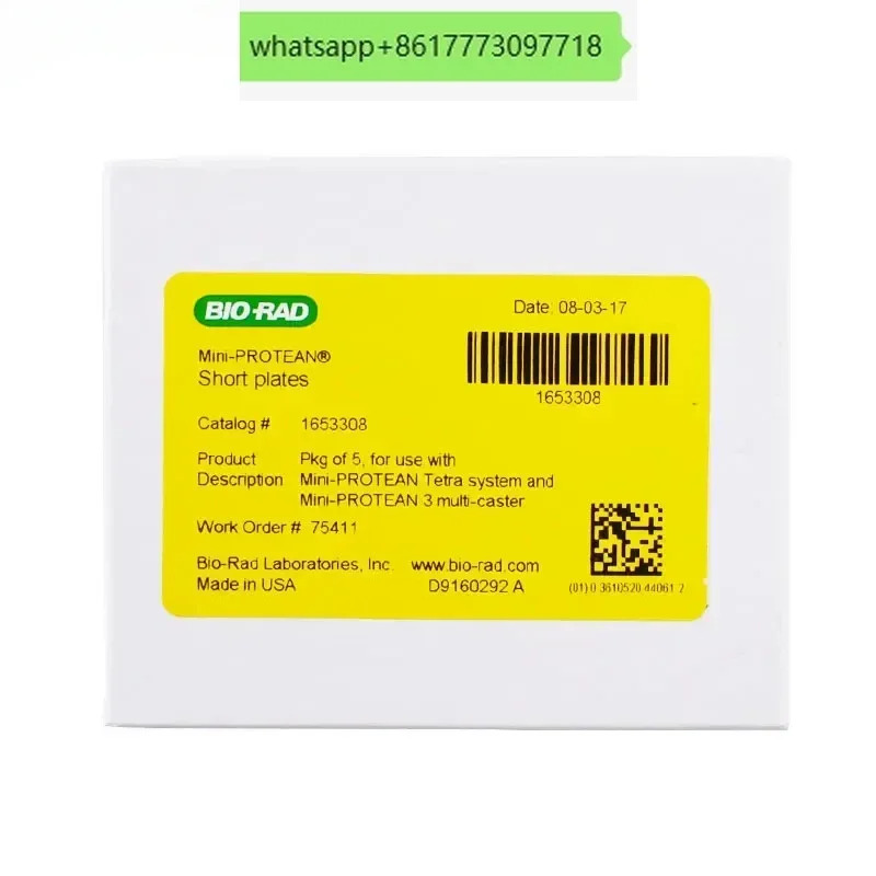전기영동 유리 Bole 수직 숏 BIO-RAD 고무판 1653308 유리판