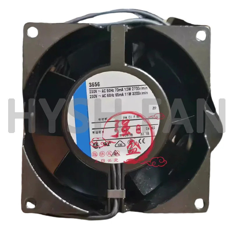 올 메탈 고온 내성 냉각팬 12 W 11W 230V 70 mA 65mA 3656 신
