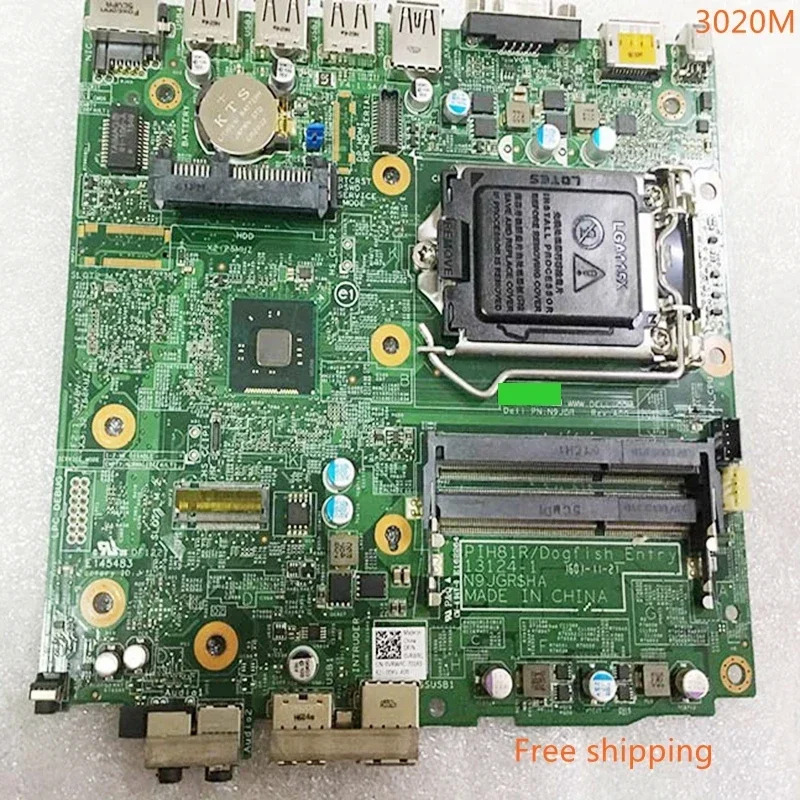 DELL Optiplex 3020M 마더보드 CN-0VRWRC VRWRC 0VRWRCPIH81R/DogfishEntry 13124-1 메인보드 완전 작동 리퍼