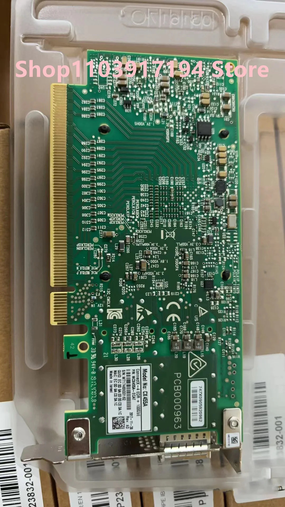 Mellanox MCX455A-ECAT ConnectX-4 네트워크 카드 100GbE VPI IB
