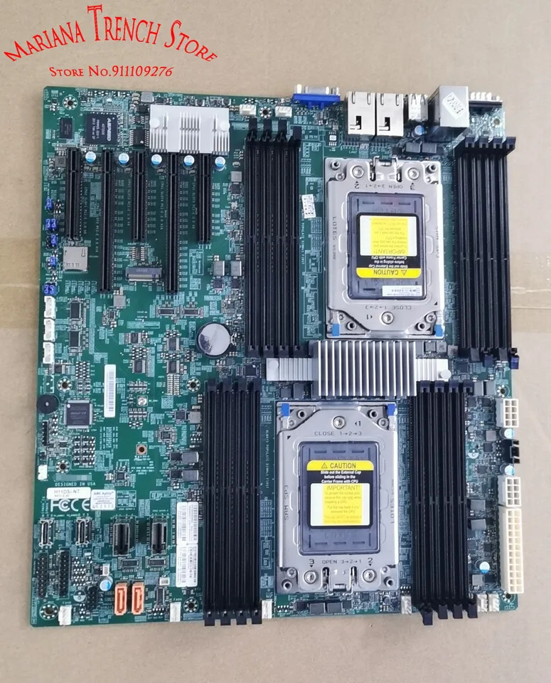 슈퍼마이크로 마더보드H11DSi-NT EPYC 7001/7002 시리즈 프로세서ECC DDR4 듀얼 10GBase-T LAN 포트