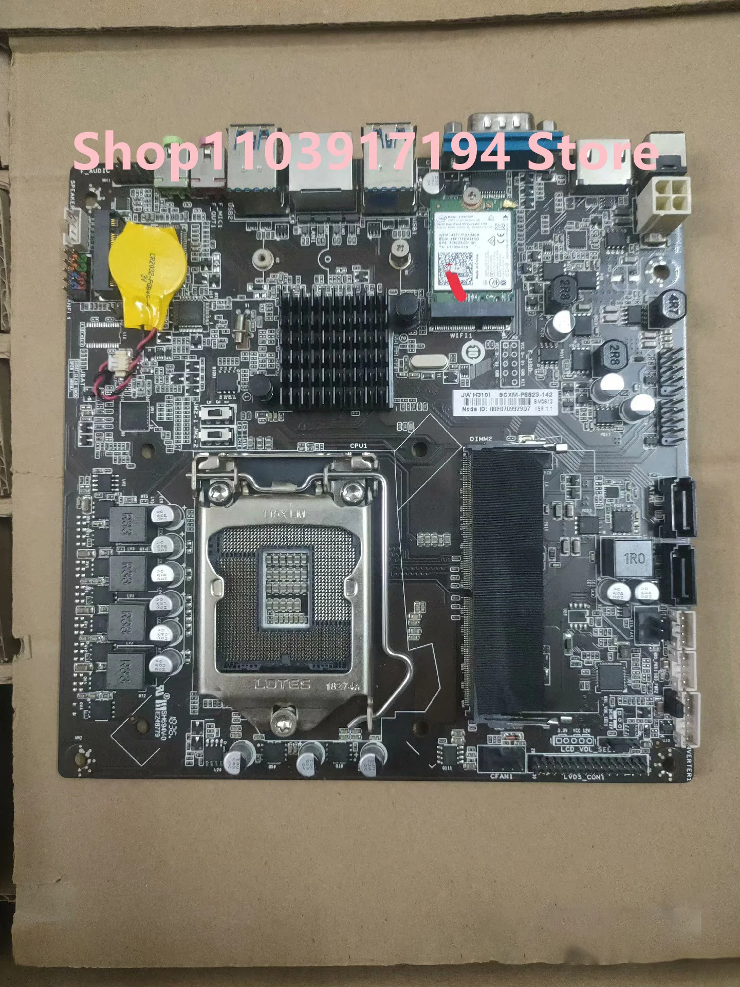 J  W H310i 마더보드 통합 itx