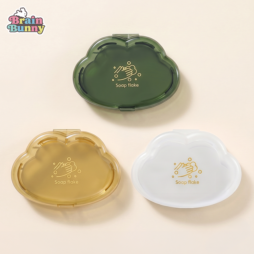 브레인버니 휴대용 종이비누 세트 여행용 손세정제 화이트+옐로+그린, 2.7g, 3개 - 상세 이미지 2